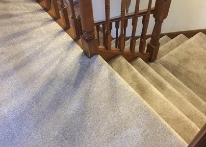 Carpet installation - Stairs & Landing -  Floors 4U Ipswich